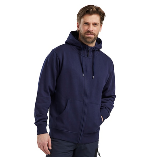 BLAKLADER Cotton Navy Blue  Hoodie  for Carpenters that have Full Zip  available in Australia and New Zealand