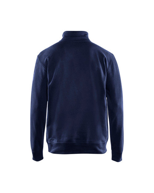 BLAKLADER Cotton Navy Blue  Pullover  for Carpenters that have 1/4 Zip  available in Australia and New Zealand