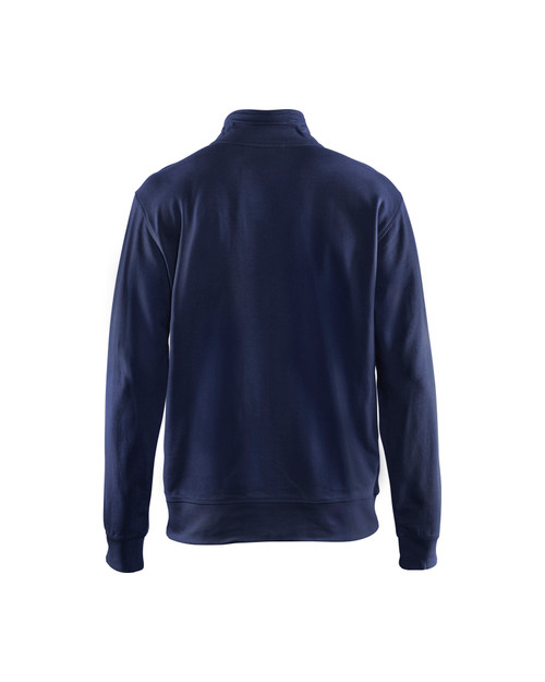 BLAKLADER Pullover  3371  with  for BLAKLADER Pullover  | 3371 Mens Navy Blue Full Zip Collared Pullover in Cotton that have Full Zip  available in Australia and New Zealand