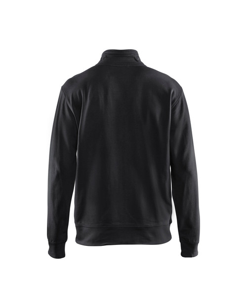 BLAKLADER Pullover  3371  with  for BLAKLADER Pullover  | 3371 Mens Black Full Zip Collared Pullover in Cotton that have Full Zip  available in Australia and New Zealand