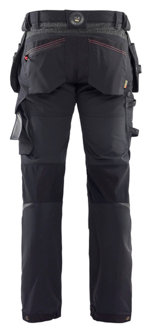 BLAKLADER 1522 Black Trousers with Holster Pockets for the Workers and Electricians in Solar