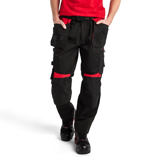 BLAKLADER 1555 Black Trousers with Holster Pockets for the Electrical Industry and Electricians in Victoria and Tasmania.