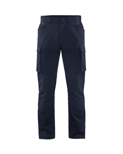 Suitable work Trousers available in Australia and New Zealand BLAKLADER 2-Way Stretch Navy Blue Trousers for Cabinet Makers