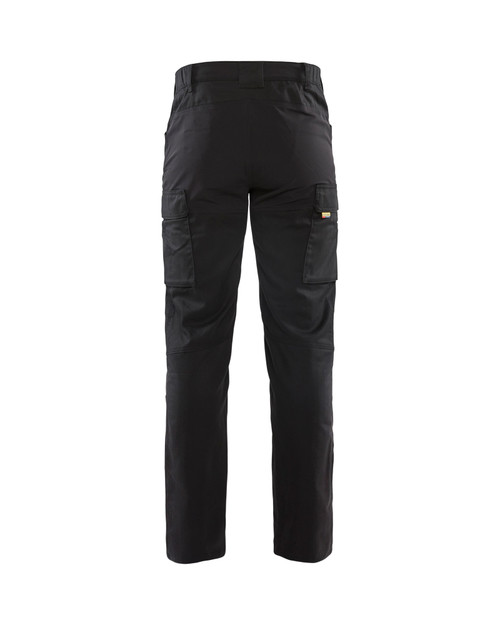 Suitable work Trousers available in Australia and New Zealand BLAKLADER 2-Way Stretch Black Trousers for Cabinet Makers