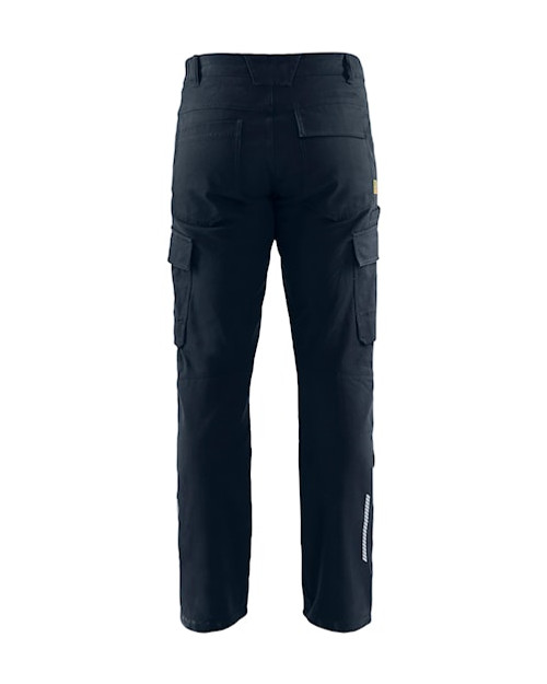 Suitable work Trousers available in Australia and New Zealand BLAKLADER Cotton with Stretch Dark Navy Blue Trousers for Electricians