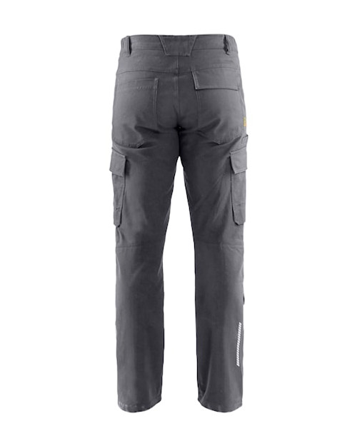 BLAKLADER Cotton with Stretch Mid Grey Trousers for Electricians that have Kneepad Pockets  available in Australia and New Zealand
