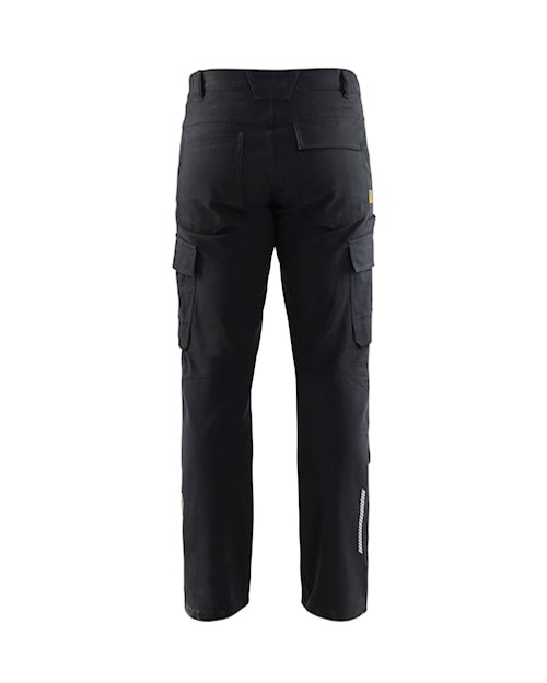 Buy online in Australia and New Zealand BLAKLADER Cotton with Stretch Black Trousers for Electricians that are looking for comfortable work trousers.
