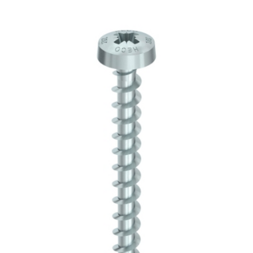 HECO Pan Head Screws | 3mm Silver Zinc Full Thread with PZ Drive | RETAIL for Carpentry, Woodworking Screws and Screws and Fasteners