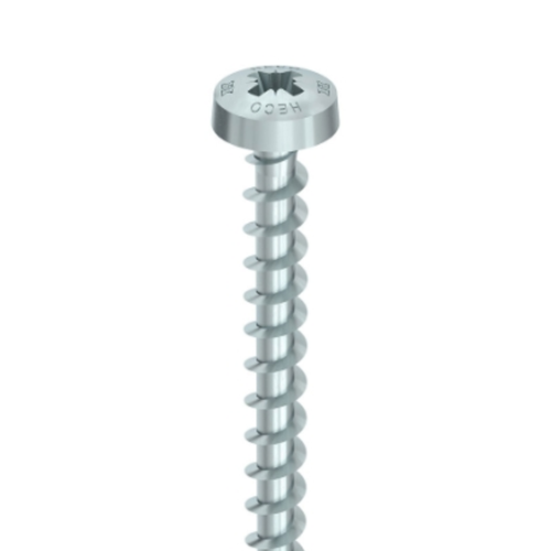 HECO Pan Head Screws | Supplier of 5mm Silver Zinc Full Thread for PZ Drive, Timber to Steel Connection, Carpentry, Timber Beams, Screws and Fasteners in Melbourne
