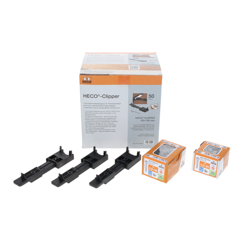 HECO Accessories | CLIPPER SET Concealed Fastening Accessories for Decking