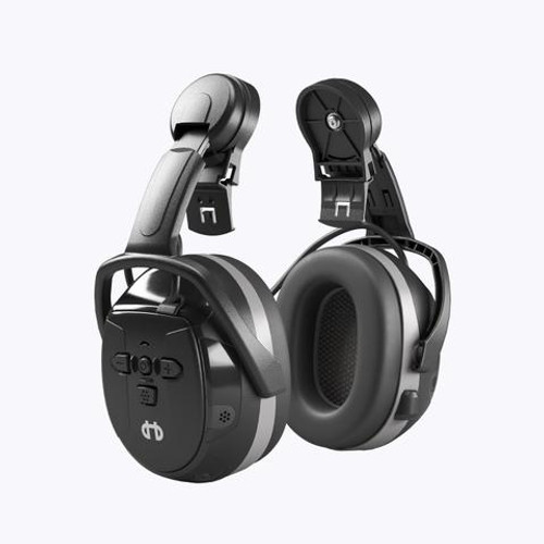 HELLBERG Hearing Protection | XSTREAM LD Bluetooth Earmuffs Hearing Protection with Active Monitoring and Waterproof in Helmet Version