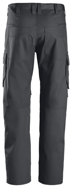 SNICKERS Trousers | 6801 Service Steel Grey Trousers with Kneepad Pockets and Scratch Free Cordura-SALE