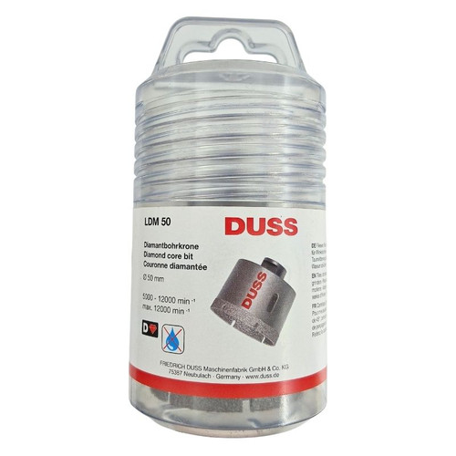 The DUSS LDM Diamond Dry Core Drill Bits are engineered for precise, fast, and efficient drilling in mineral-based materials such as brick, masonry, sand-lime stone, and concrete blocks.