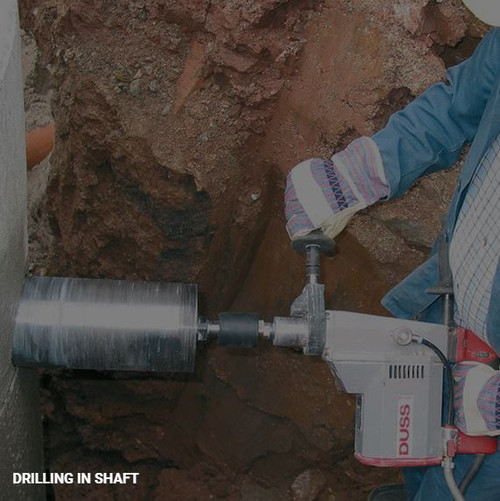 Explore the DUSS DIA 150 W Dry/Wet 1800W Core Drill, perfect for freehand dry drilling in masonry and wet drilling in concrete.