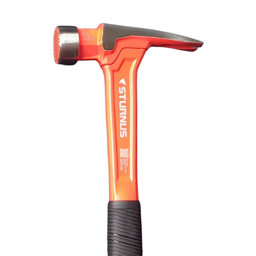 STURNUS Hammer | VELOCITY Milled Face Orange Hammer 13oz with Short Handle