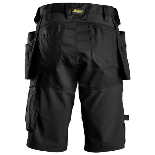 BLAKLADER Shorts 6147 with Holster Pockets  for BLAKLADER Shorts | 6147 Womens Allround Work Black Shorts with Holster Pockets Cotton with Stretch that have Configuration available in Electrical