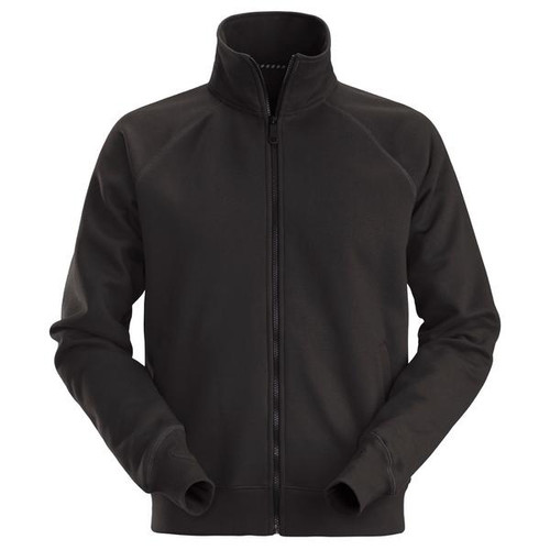 SNICKERS Sweater | 2886 Black Full Zip Pullover in Durable Poly/Cotton Blend