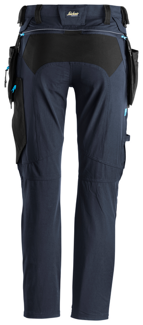 SNICKERS Trousers | 6208 Lite Work Navy Blue Trousers with Kneepad Pockets and Holster Pockets 4-Way Stretch-SALE