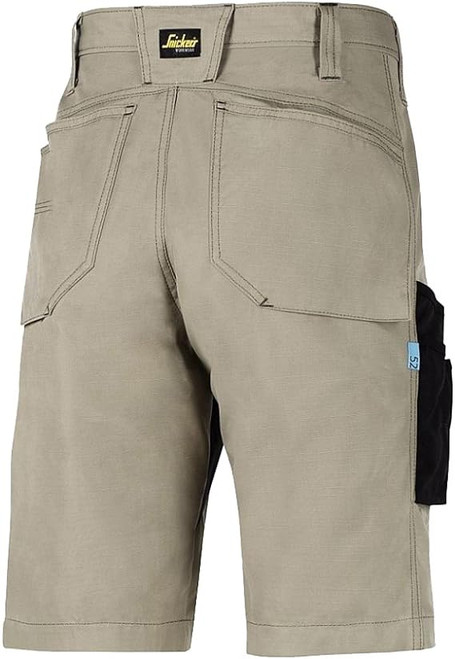 SNICKERS Shorts | 6102 Mens Khaki LiteWork Ripstop Shorts with Stretch-SALE