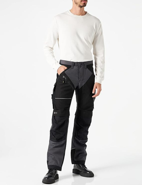 SNICKERS Trousers | 6303 Steel Grey RuffWork Canvas + Work Trousers-SALE