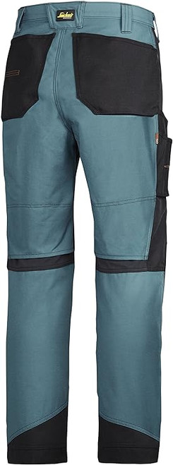 SNICKERS Trousers | 6303 Petrol Blue RuffWork Canvas + Work Trousers-SALE