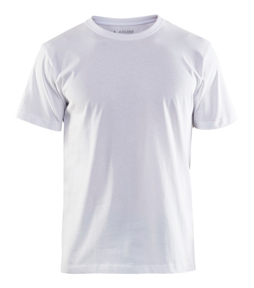BLAKLADER T-Shirts | Supplier of Mens 3302 White Classic T-Shirts - 10 Pack for Mens Shirt, Work Shirts, Branded Polo Shirt, Work Uniform and Casual Clothes