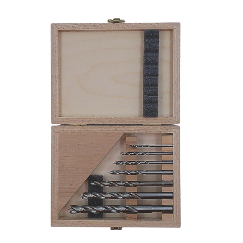 FAMAG Brad Point Drill Bits | 1591 Drill Bit Set Ø 3, 4, 5, 6, 8, 10, 12mm  with 7 pcs for Fine Woodworking, Cabinetry to create a total tool solution for timber.