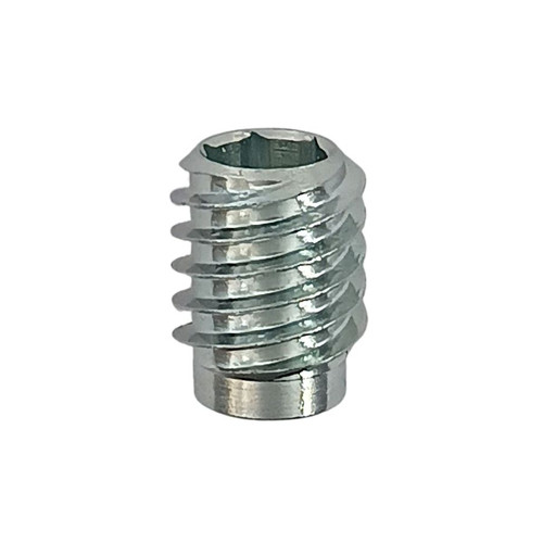 The RAMPA SK330 M6 Nut Inserts in Silver Zinc are designed for optimal performance in wood The RAMPA SK330 M6 Nut Inserts in Silver Zinc are designed for optimal performance in wood