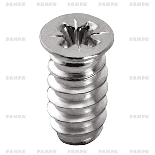 RAMPA Euro Screws | SHXE  6.3mm Countersunk Silver Zinc