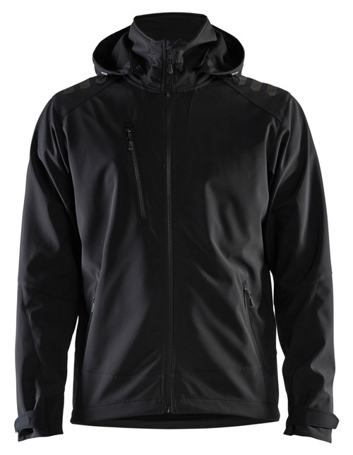 Upgrade your workwear with the Black Blaklader Workwear jacket, ideal for all seasons with Water Repellent .