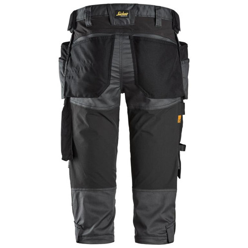 SNICKERS Shorts | 6142 Allround Work Steel Grey Pirates Shorts with Kneepad Pockets with Holster Pockets Cordura with Stretch-SALE