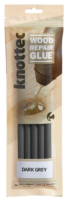 KNOTTEC Adhesives  Wood Repair with  for KNOTTEC Adhesives | Wood Repair Dark Grey Therm Melt Adhesives  in Pack of 5 sticks that have Therm Melt  available in Australia and New Zealand