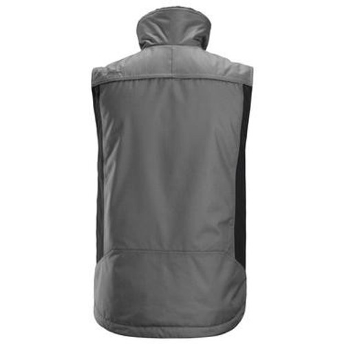 SNICKERS Vest  4548 with  for SNICKERS Vest | 4548 Grey Full Zip Allround Work Winter Vest with Pile Lining that have Full Zip  available in Australia and New Zealand