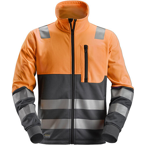 SNICKERS Jacket 8035 with  for SNICKERS Jacket | 8035 High Vis Orange / Steel Grey Full Zip Allround Work Jacket with Reflective Tape Polyester that have Full Zip  available in Australia and New Zealand