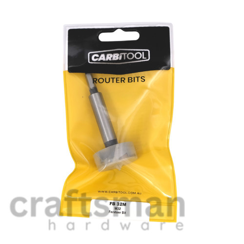 CARBITOOL Forstner Bit | FB METRIC Forstner Bit with 1/4" Shank