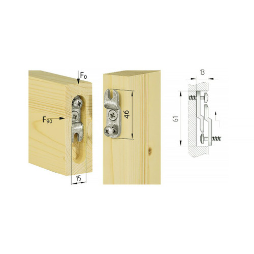 Explore the KNAPP K041 DUO 46/15 Concealed Connectors , engineered for fast and efficient furniture assembly.