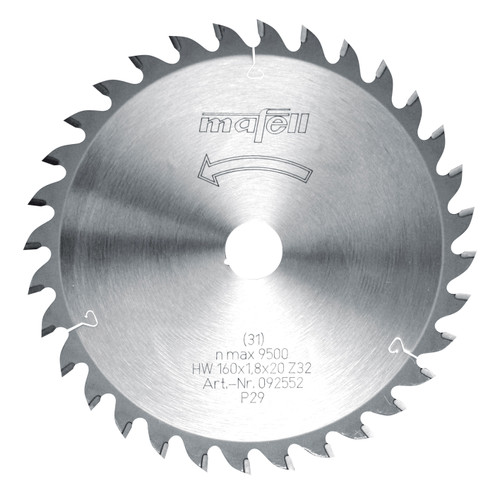 MAFELL 160mm Circular Saw Blades with 20mm Bore for Solid Timber available in Australia and New Zealand