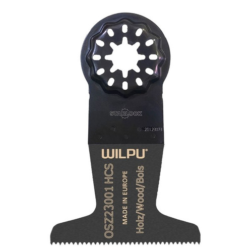 WILPU Multi Tool Blade for Timber, MDF, Plaster Board, the OSZ 230 Saw Blade is for Plunge for Solid Timber WILPU Multi Tool Blade for Timber, MDF, Plaster Board, the OSZ 230 Saw Blade is for Plunge for Solid Timber