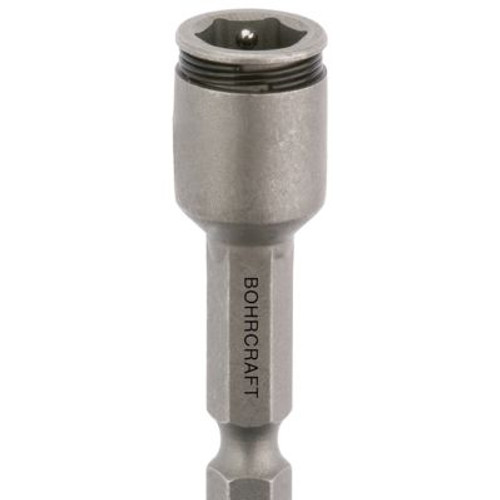 BOHRCRAFT Driver Bits | 6502 Hex Socket Driver Bits with Spring Clip and 1/4" Shank