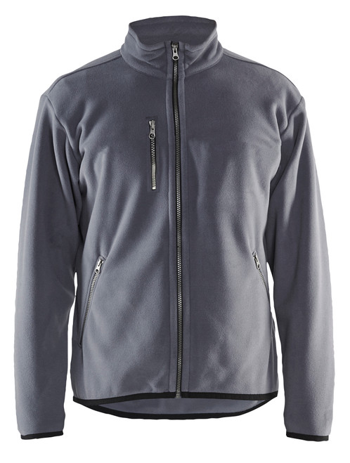 This Grey Sweater Fleece Jacket  Blaklader Workwear jacket is crafted from durable Fleece, perfect for outdoor work conditions Full Zip and Super Light.