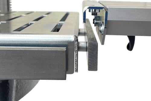 Discover the RUWI Extension SHORT 330mm Mounting Rail for easy installation of RUWI table extensions on stationary machines.