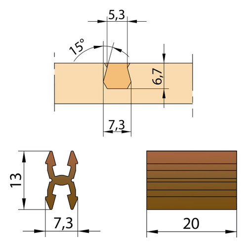 KNAPP Connections | K045 KLICK Dovetail Click Connector KNAPP Connections | K045 KLICK Dovetail Click Connector