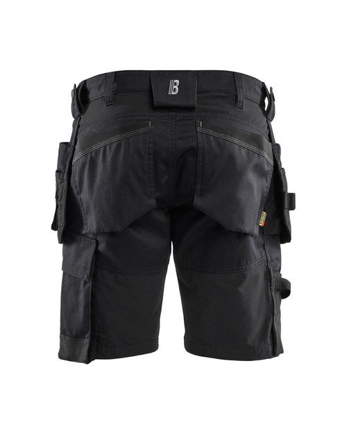 Ideal for workshop apparel, the BLAKLADER Shirts in Black integrate reinforced Holster Pockets and moisture-wicking  within a premium 2-Way Stretch build—perfect for woodworkers.