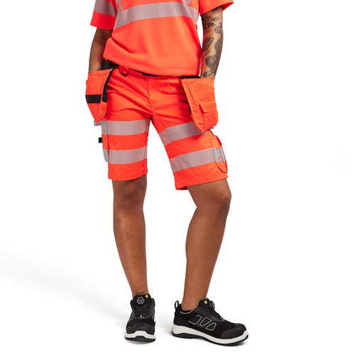 7186 Womens Craftsman High Vis Red Shorts with Holster Pockets Durable Poly/Cotton Blend 7186 Womens Craftsman High Vis Red Shorts with Holster Pockets Durable Poly/Cotton Blend