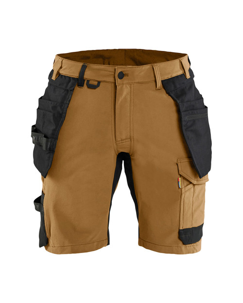 BLAKLADER Shorts | 1702 Nougat Craftsman Shorts with Holster Pockets in 4-Way Stretch BLAKLADER Shorts | 1702 Nougat Craftsman Shorts with Holster Pockets in 4-Way Stretch
