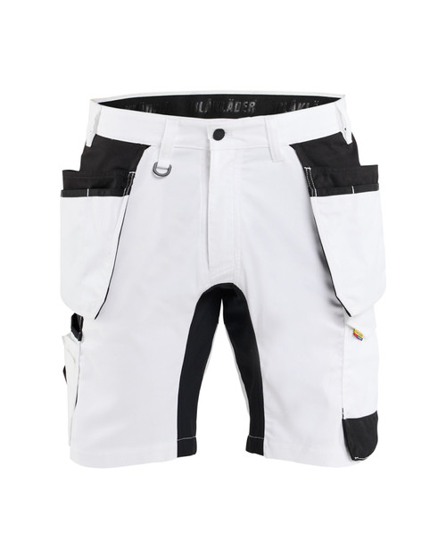 BLAKLADER Shorts | 1722 Painters White Shorts with Holster Pockets in 2-Way Stretch BLAKLADER Shorts | 1722 Painters White Shorts with Holster Pockets in 2-Way Stretch