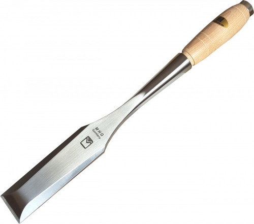 MHG Chisels | Blockhouse Timber Tools Chisels 25, 38, 50 mm Width with Leather Sheaths in Wooden Box