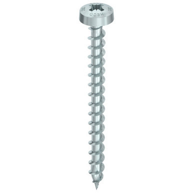 Main product image of HECO 4.5 x 16 Pan Head Full Thread Silver Zinc Steel PZD-2.