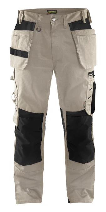 BLAKLADER 1555 Mid Grey Trousers with Holster Pockets for the Apprentices and Workers in Carpentry