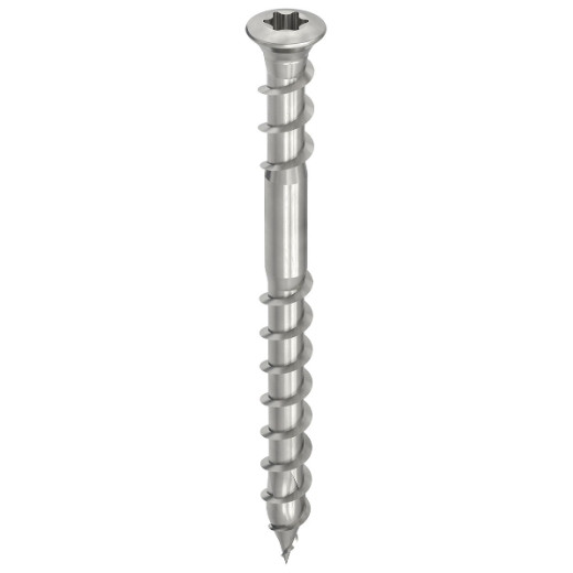HECO Decking Raised Countersunk Head Screws | 5mm A2 304 Stainless Steel Raised Countersunk Head Screws with T20 Drive for Deck Buiders, Timber Decking Screws and Fasteners